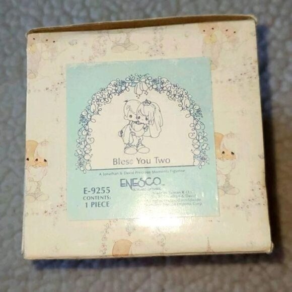 Precious Moments Vintage Bless You Two Wedding #E9255 Figurine - Picture 1 of 4